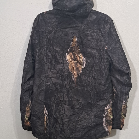 Mossy Oak Jacket Unisex Hunting Black Camouflage Hooded Camo, Size XXL. - Picture 13 of 16